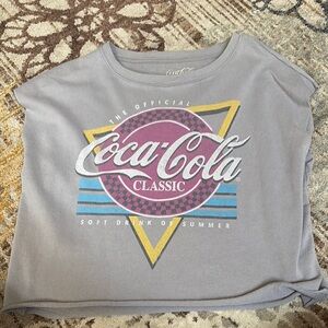 Coca-Cola Classic Gray Tee with Vibrant Logo